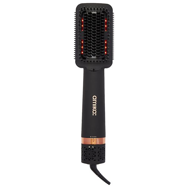 amika Double Agent 2-in-1 Straightening Blow Dryer Brush