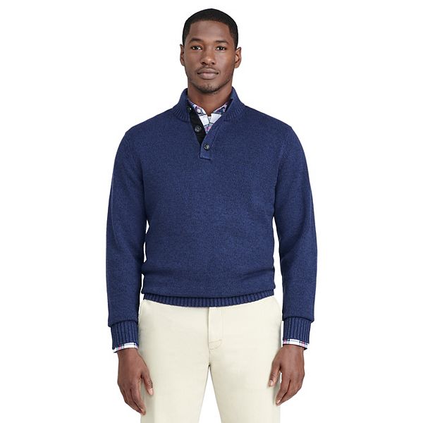 Men's IZOD Mockneck Quarter-Zip Sweater