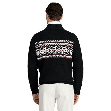 Men's IZOD Fairisle Quarter-Zip Sweater