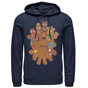 Men's Marvel Avengers Gingerbread Cookie Cluster Hoodie