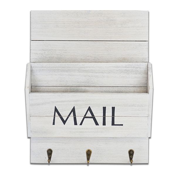 Sonoma Goods For Life® Distressed Mail Bin Wall Decor - White