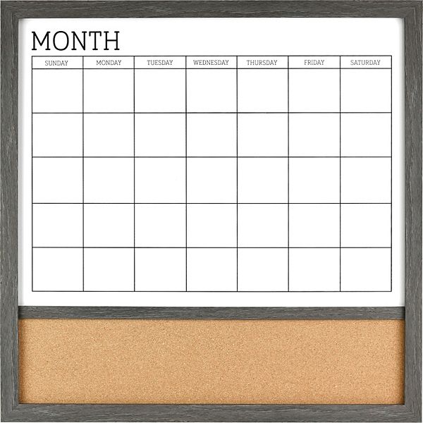 Sonoma Goods For Life® Monthly Cork Board Dry Erase Calendar Wall Decor