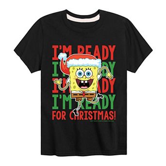 Boys 8-20 Spongebob SquarePants Im Ready For Graphic Tee
