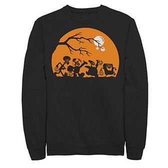 Men's Spongebob Squarepants Halloween Group Shot Poster Sweatshirt