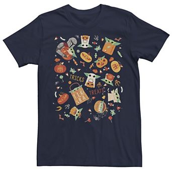 Men's Star Wars The Mandalorian Halloween Collage Tee