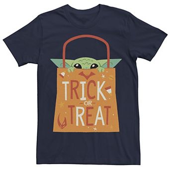 Men's Star Wars Grogu Trick Or Treat Bag Tee