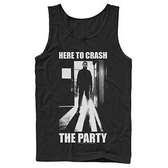 Men's Halloween Michael Myers Here To Crash The Party Tank Top