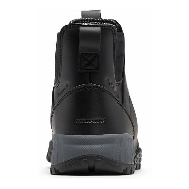 leather flat ankle boots womens