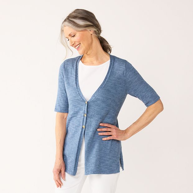 Women s Croft Barrow Elbow Sleeve Cardigan