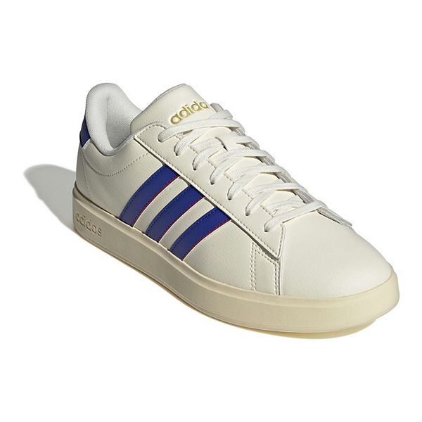 adidas Grand Court 2.0 Cloudfoam Men's Shoes - Off White Lucid Blue (9)