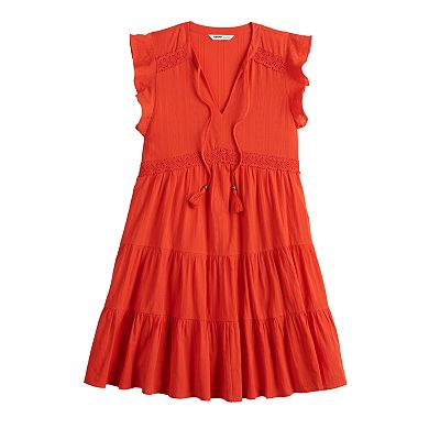 Women's Sonoma Goods For Life® Textured Tiered-Hem Dress