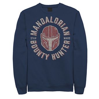 Men's Star Wars The Mandalorian Helmet Stamp Sweatshirt