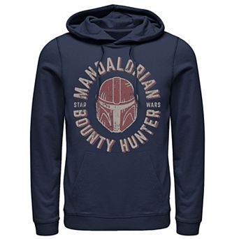 Men's Star Wars The Mandalorian Helmet Stamp Hoodie