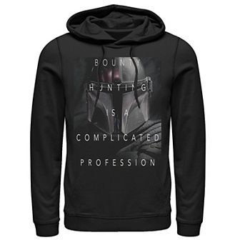 Men's Star Wars The Mandalorian Complicated Profession Dark Poster Hoodie