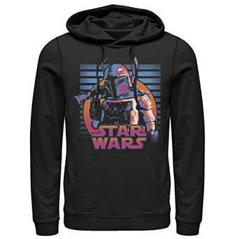 Men's Star Wars Distressed Neon Boba Fett Hoodie