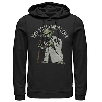 Men's Star Wars Yoda Best Grandpa Ever Portrait Hoodie