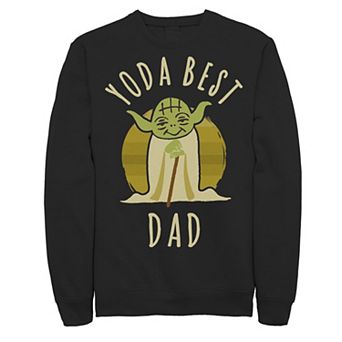 Men's Star Wars Yoda Best Dad Cartoon Yoda Sweatshirt