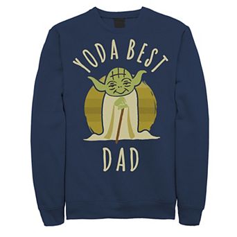Men's Star Wars Yoda Best Dad Cartoon Yoda Sweatshirt