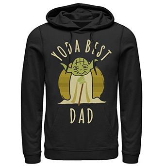 Men's Star Wars Yoda Best Dad Cartoon Yoda Hoodie