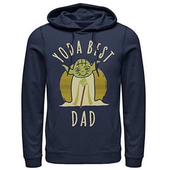 Men's Star Wars Yoda Best Dad Cartoon Yoda Hoodie