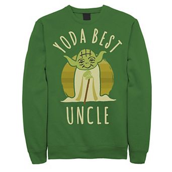 Men's Star Wars Yoda Best Uncle Cartoon Yoda Sweatshirt
