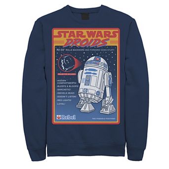 Men's Star Wars Droids R2-D2 Advertisement Poster Sweatshirt