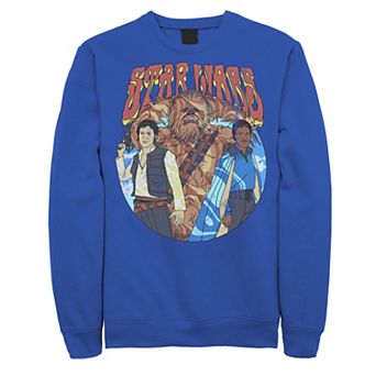 Men's Star Wars Han Solo & Crew Psychedelic Circle Sweatshirt