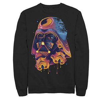 Men's Star Wars Colorful Melted Vader Collage Sweatshirt