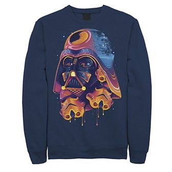 Men's Star Wars Colorful Melted Vader Collage Sweatshirt