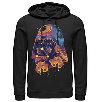 Men's Star Wars Colorful Melted Vader Collage Hoodie
