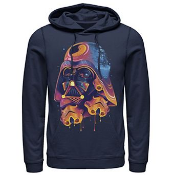 Men's Star Wars Colorful Melted Vader Collage Hoodie