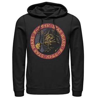 Men's Star Wars Darth Vader Distressed Death Star Logo Hoodie