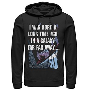 Men's Star Wars I Was Born A Long Time Ago 50th Birthday Portrait Hoodie