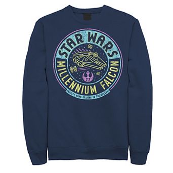 Men's Star Wars Millennium Falcon Neon Circle Logo Sweatshirt