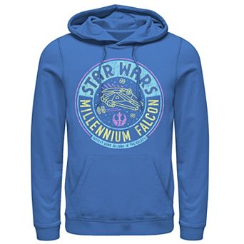 Men's Star Wars Millennium Falcon Neon Circle Logo Hoodie