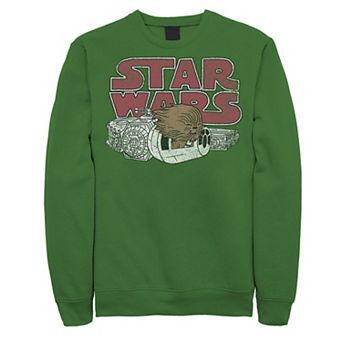 Men's Star Wars Chewbacca Millennium Falcon Doodle Sweatshirt