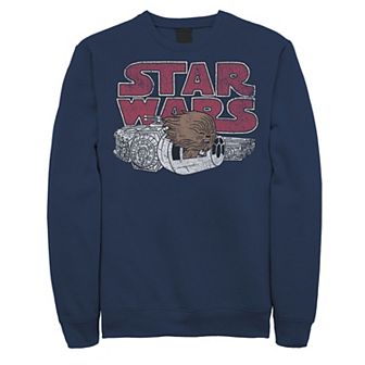 Men's Star Wars Chewbacca Millennium Falcon Doodle Sweatshirt