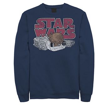 Men's Star Wars Chewbacca Millennium Falcon Doodle Sweatshirt
