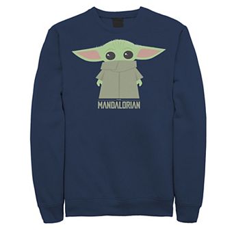 Men's Star Wars The Mandalorian The Child Portrait Graphic Fleece Sweatshirt