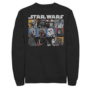 Men's Star Wars Comic Strip Graphic Fleece Sweatshirt
