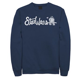 Men's Star Wars R2-D2 Cursive Text Sweatshirt