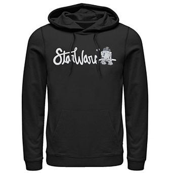 Men's Star Wars R2-D2 Cursive Text Hoodie