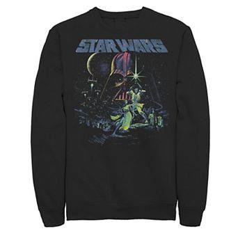 Men's Star Wars Neon Splatter Group Shot Sweatshirt