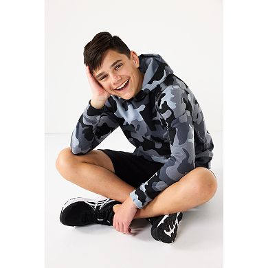 Kids 7-20 Tek Gear® Ultrasoft Fleece Printed Hoodie in Regular & Husky