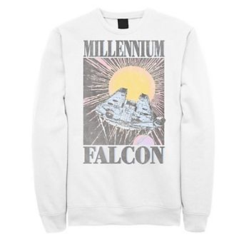 Men's Star Wars Millennium Falcon In Flight Poster Sweatshirt