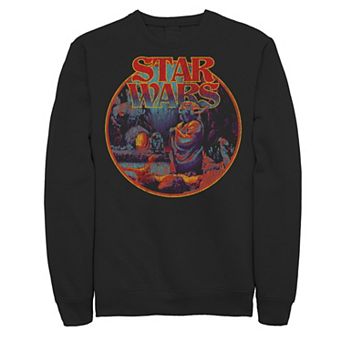 Men's Star Wars 70's Styler Circle Portrait logo Sweatshirt