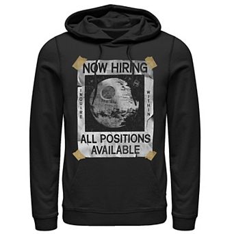 Men's Star Wars Now Hiring On The Death Star Hoodie
