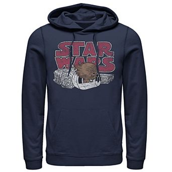 Men's Star Wars Chewbacca Millennium Falcon Doodle Hoodie