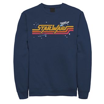 Men's Star Wars Millennium Falcon Retro Title Logo Sweatshirt