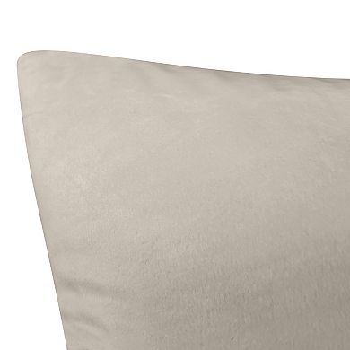 Edie@Home Snowflakes Velvet Foil Print Holiday Throw Pillow